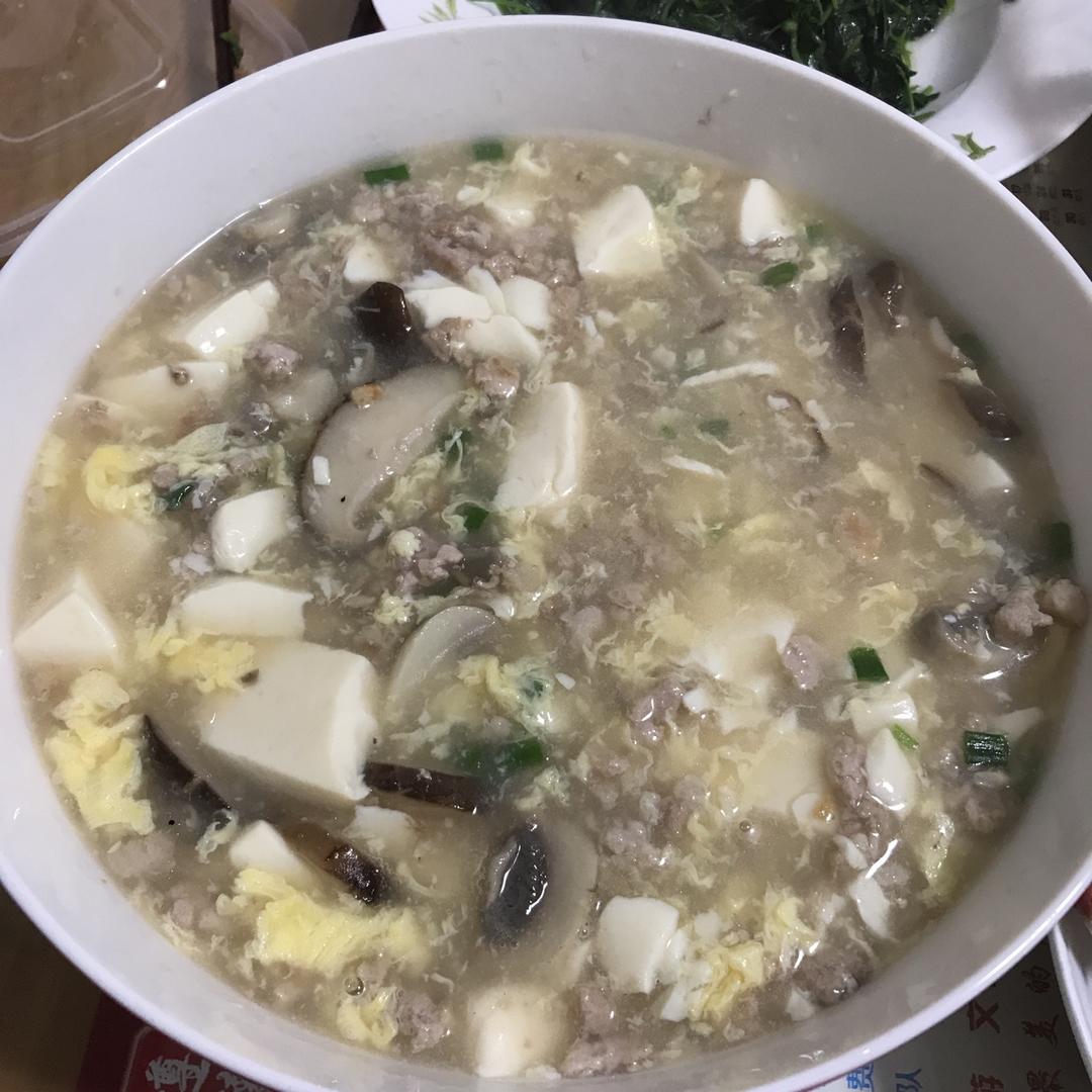 肉糜豆腐蛋花羹
