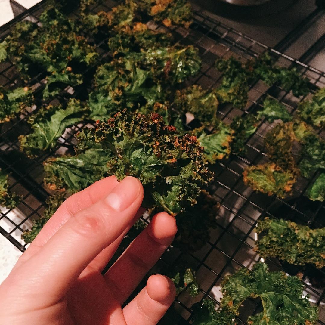 超级零食Kale chips羽衣甘蓝脆片