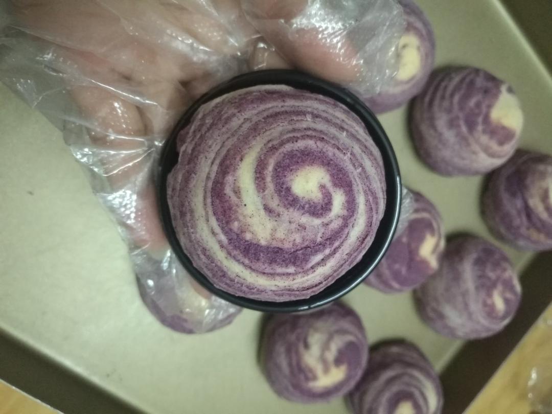 紫薯蛋黄酥（不用出膜也超级酥）