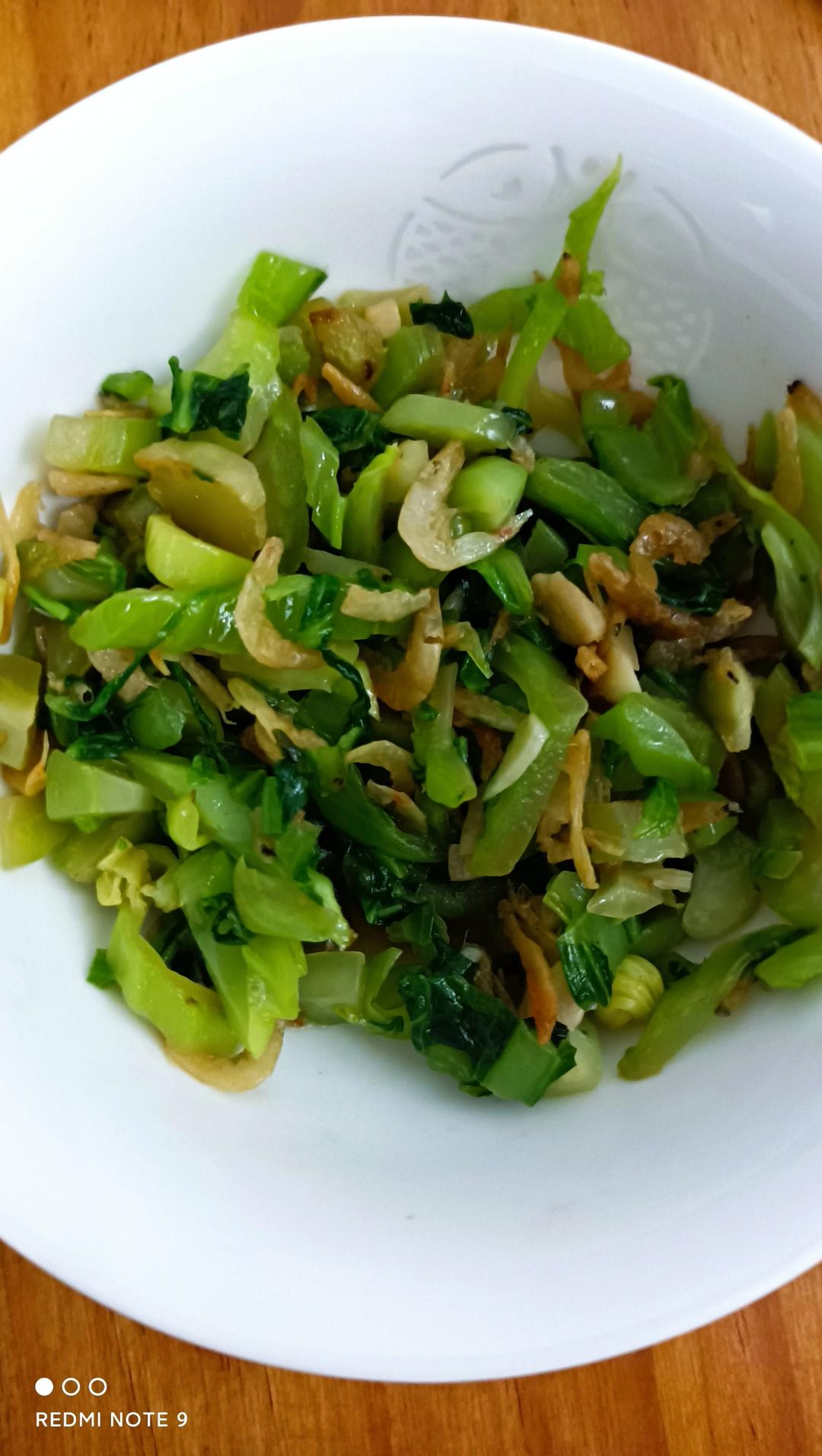 【芥菜炒虾皮】绿叶菜别再清炒了！多加这一味，咸鲜脆甜馋哭人