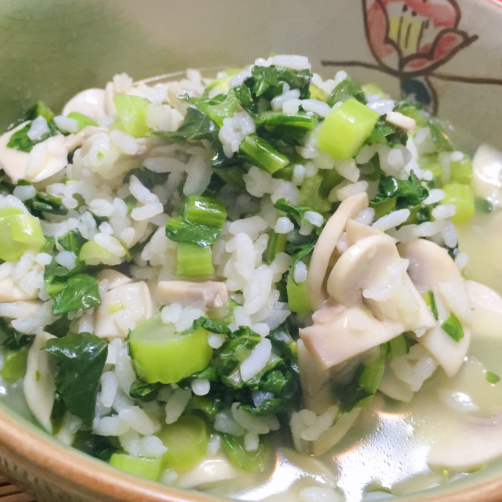 黄金鹅油菜泡饭