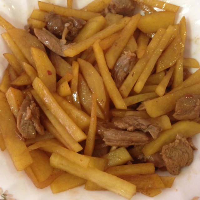 土豆炒肉丝