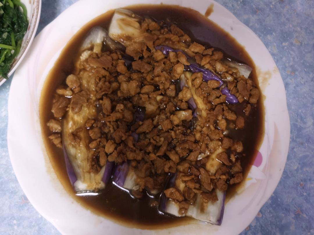 蒜蓉肉沫蒸茄子
