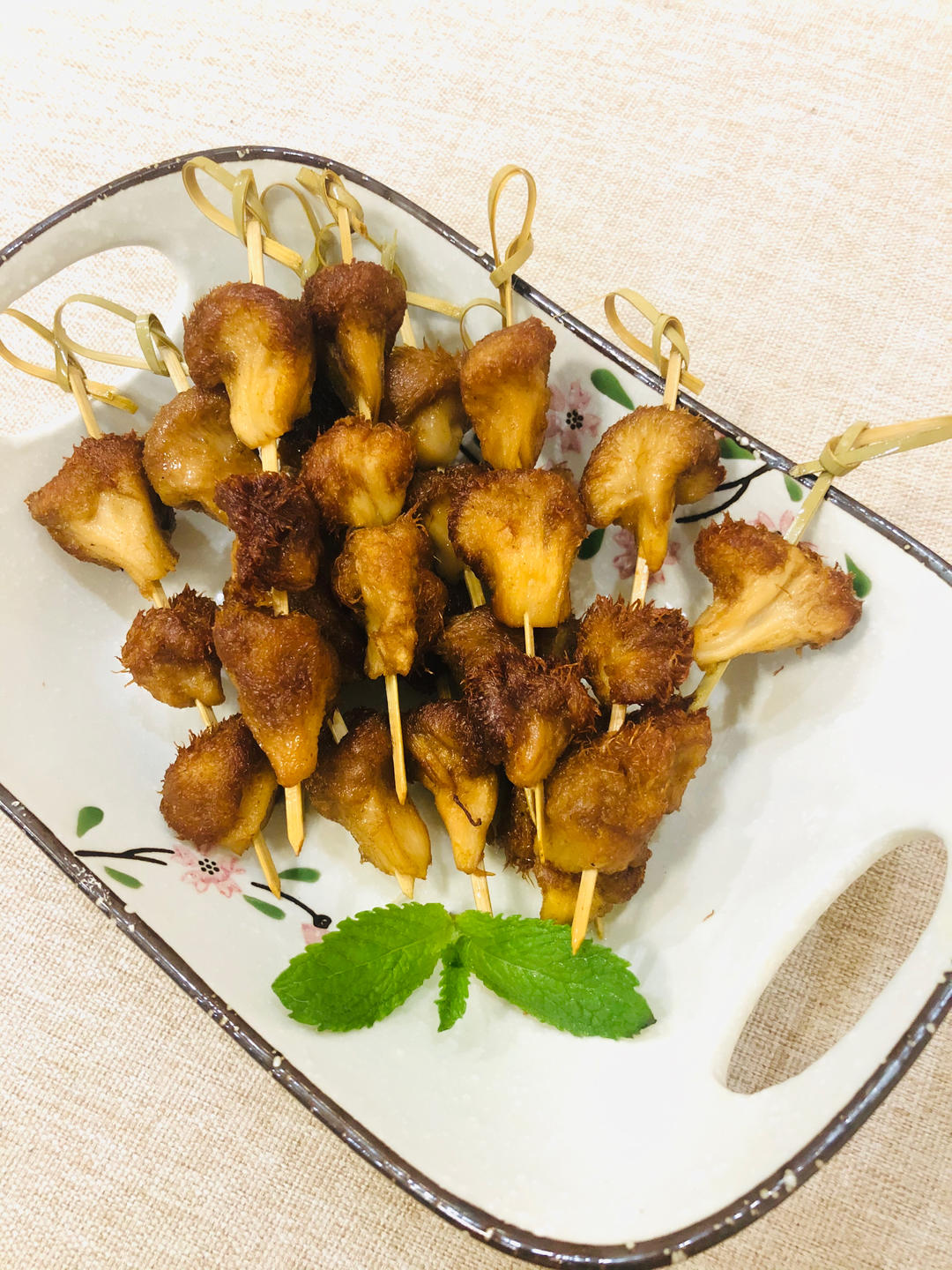 纯素美食｜孜然猴头菇串