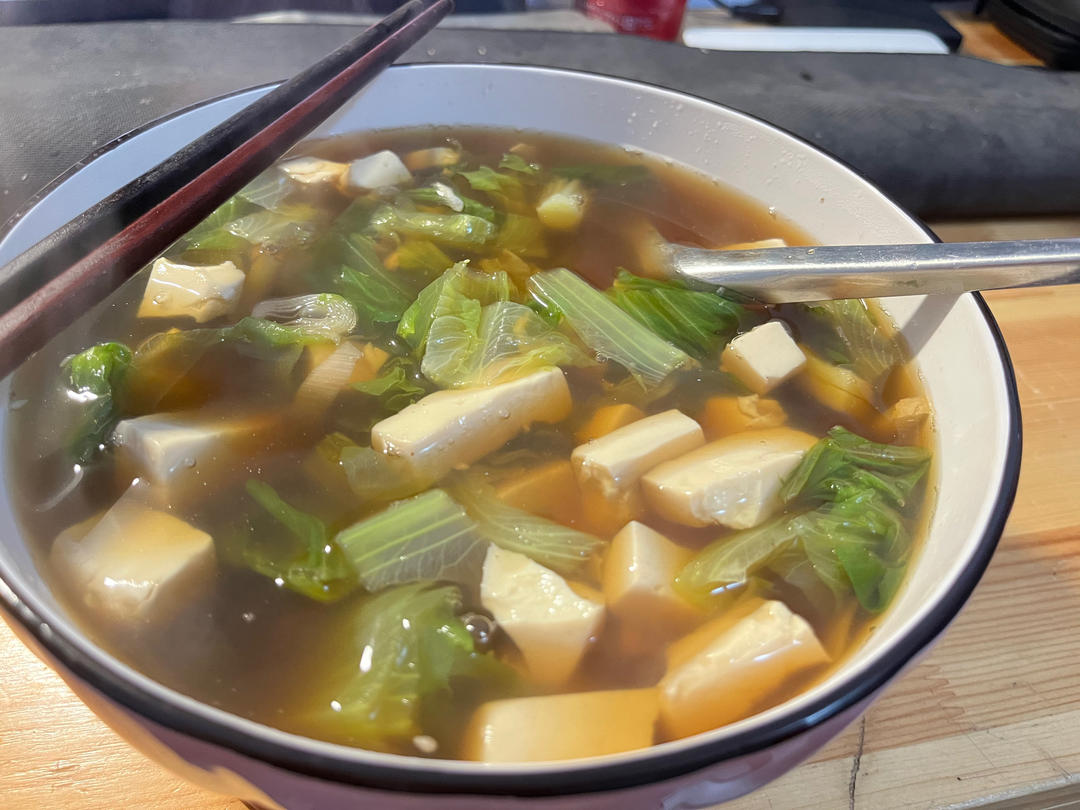 生菜豆腐汤