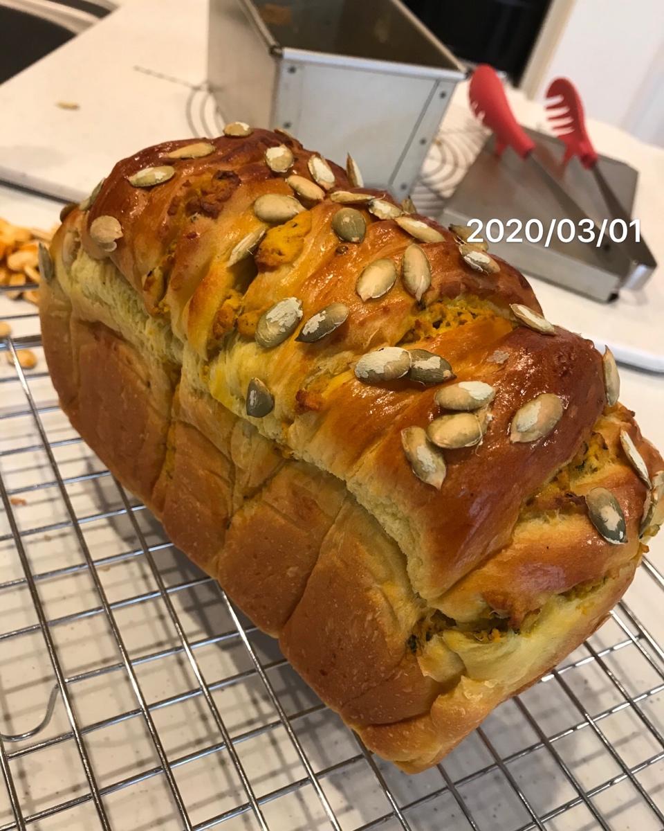🎃double大伯南瓜（乳酪）吐司|金秋的颜色