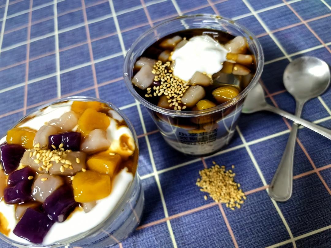 自制红糖冰粉