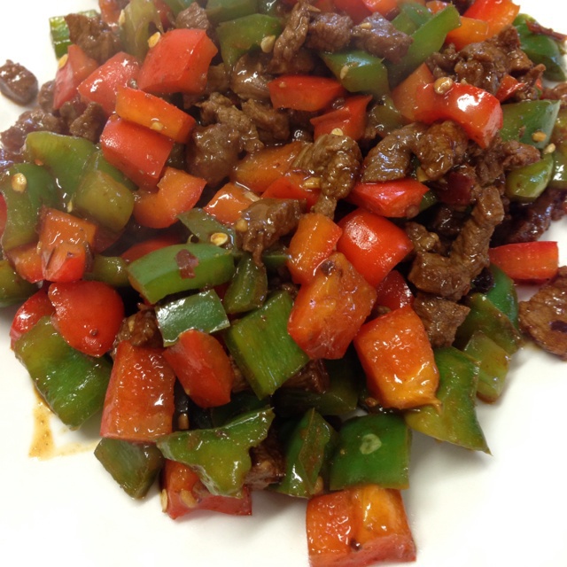 蚝油青椒牛肉丁
