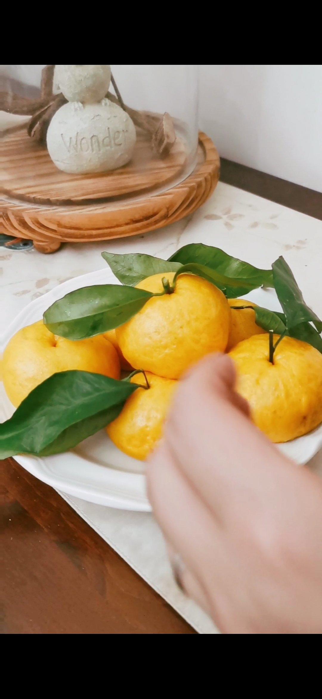 diy面食～橘子馒头