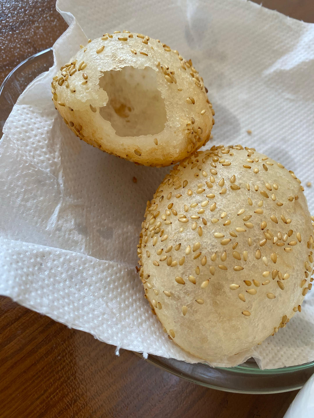 自制空心麻圆