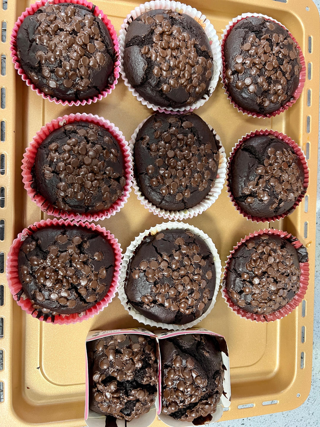 在家做巧克力蘑菇头麦芬蛋糕🍫