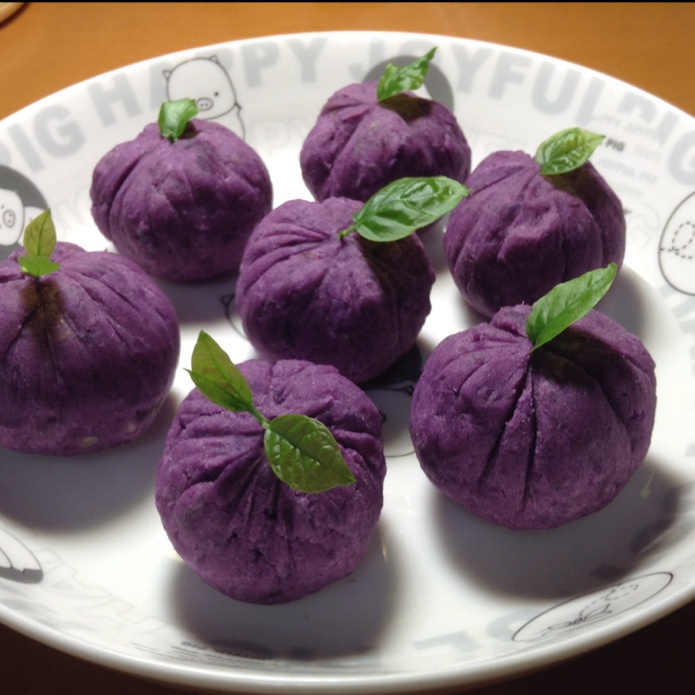 紫薯茶巾绞