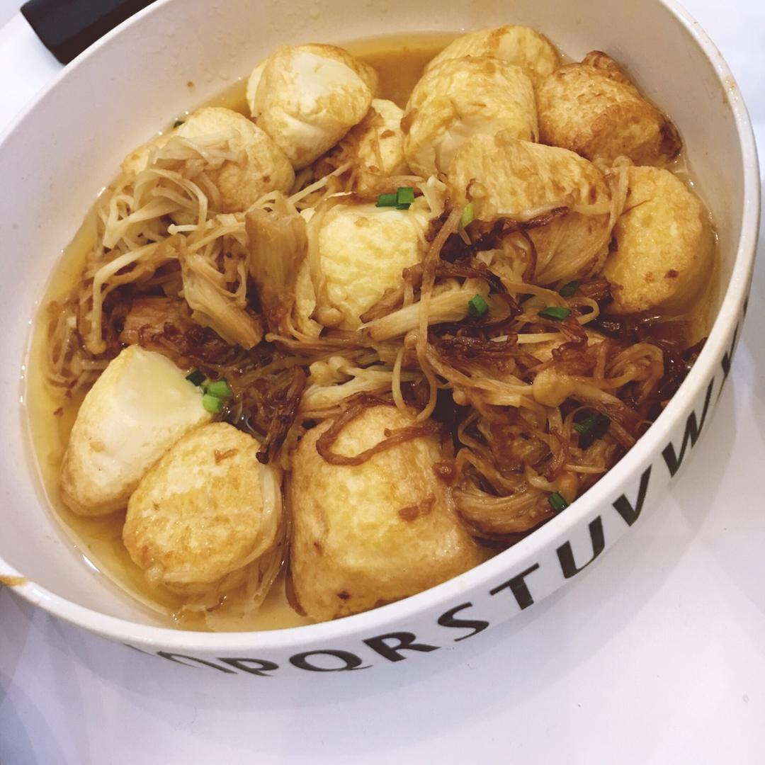 超级下饭菜--金针菇日本豆腐