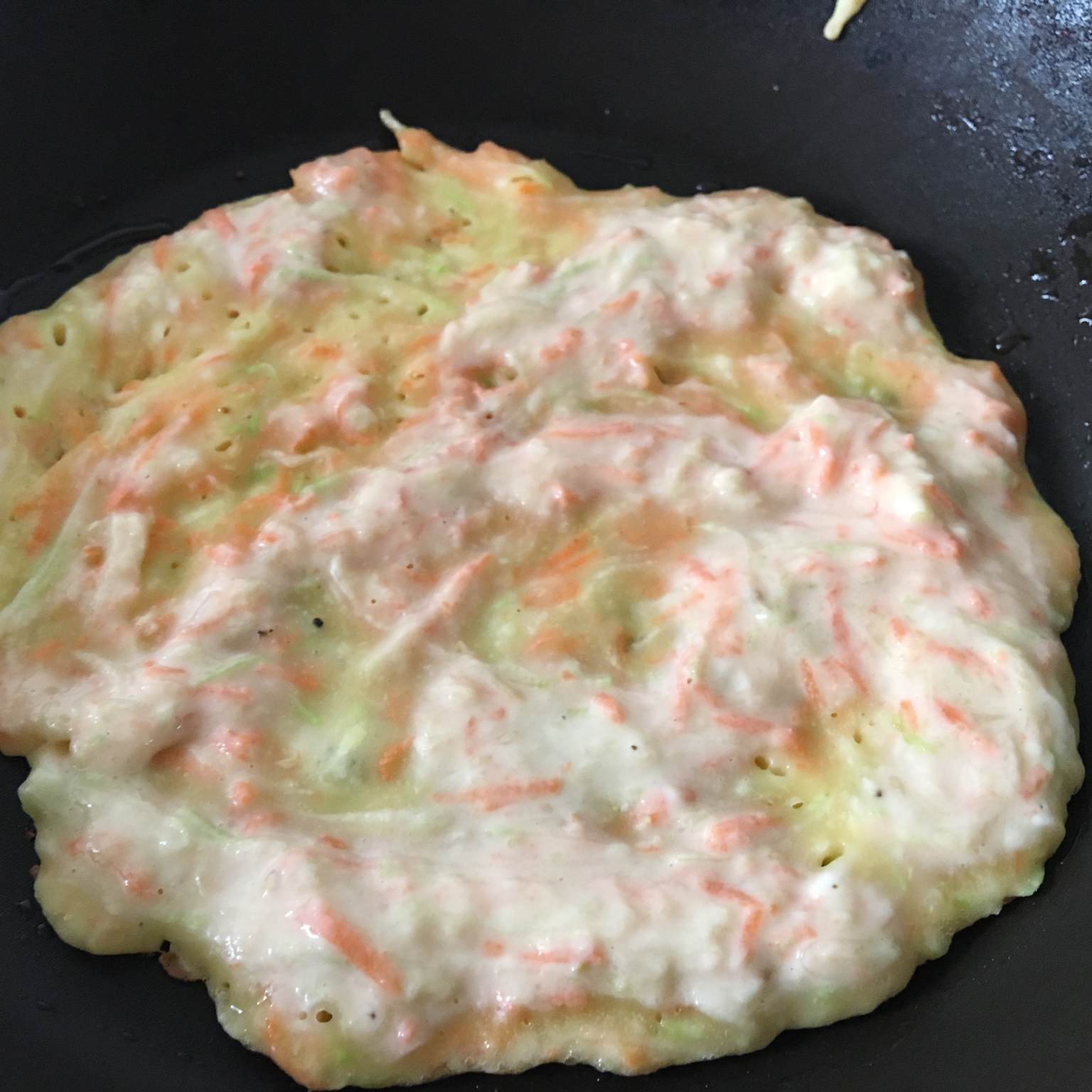 胡萝卜西葫芦鸡蛋饼