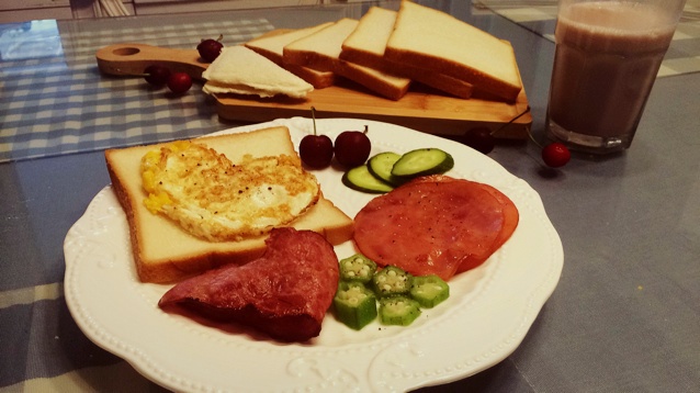 火腿芝士蛋三文治