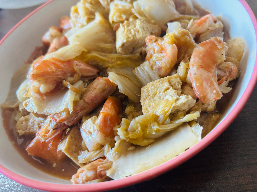 大虾烧白菜（隋卞版）