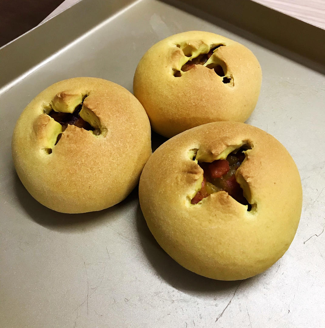 咖喱土豆培根小圆面包【不藏私】