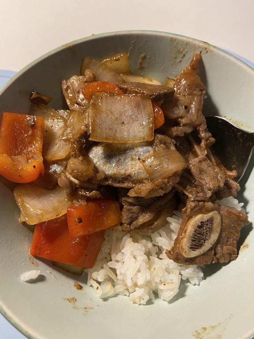 家庭版黑椒牛仔骨