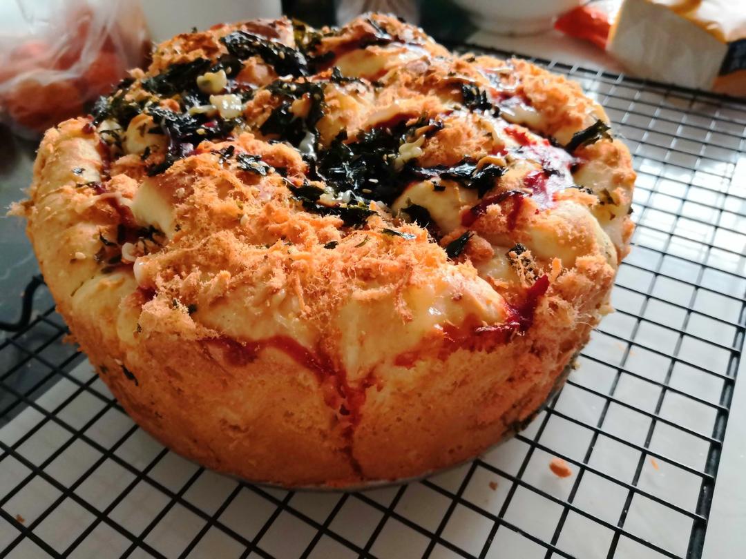 肉松手撕面包—超软会爆浆的面包哟