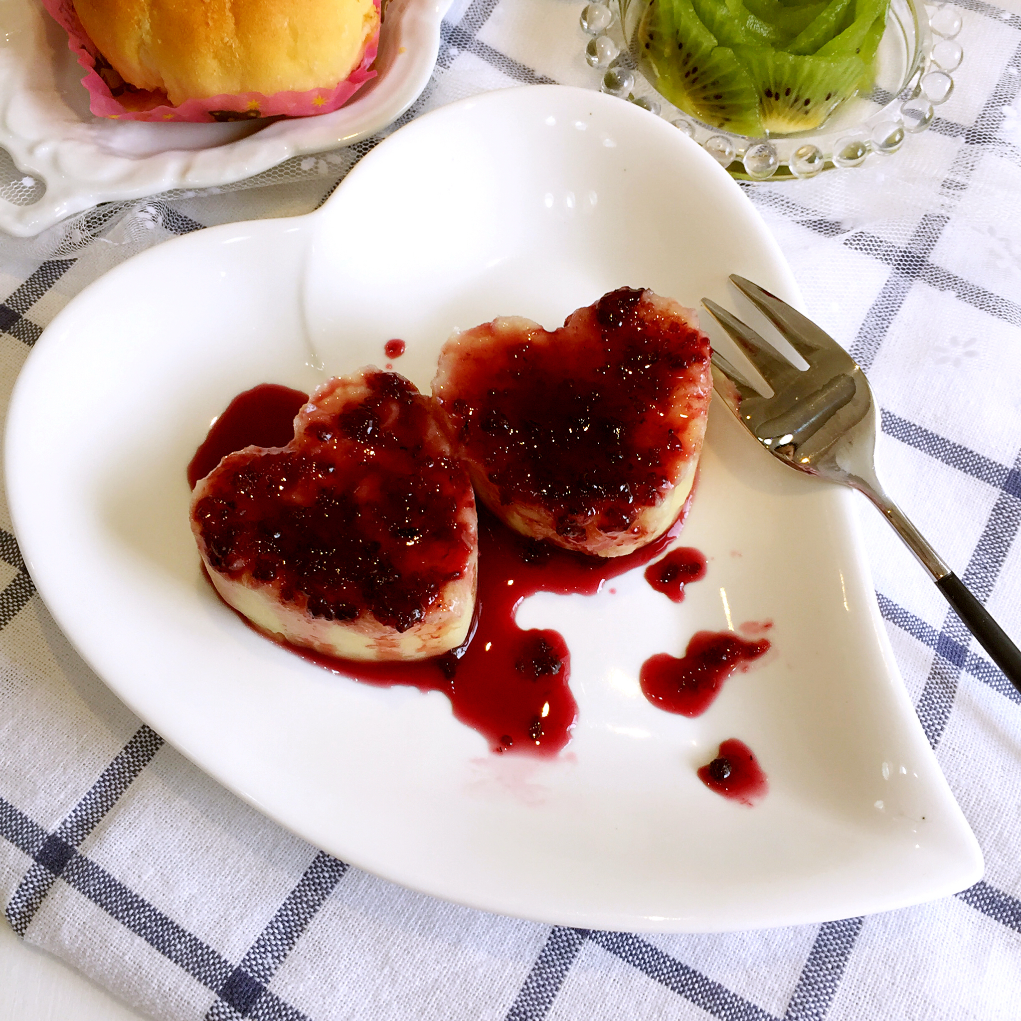 钱多多68做的蓝莓土豆泥