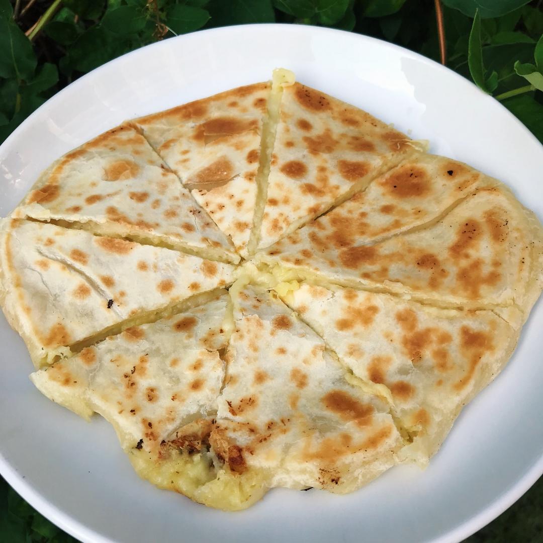 爆浆芝士榴莲饼