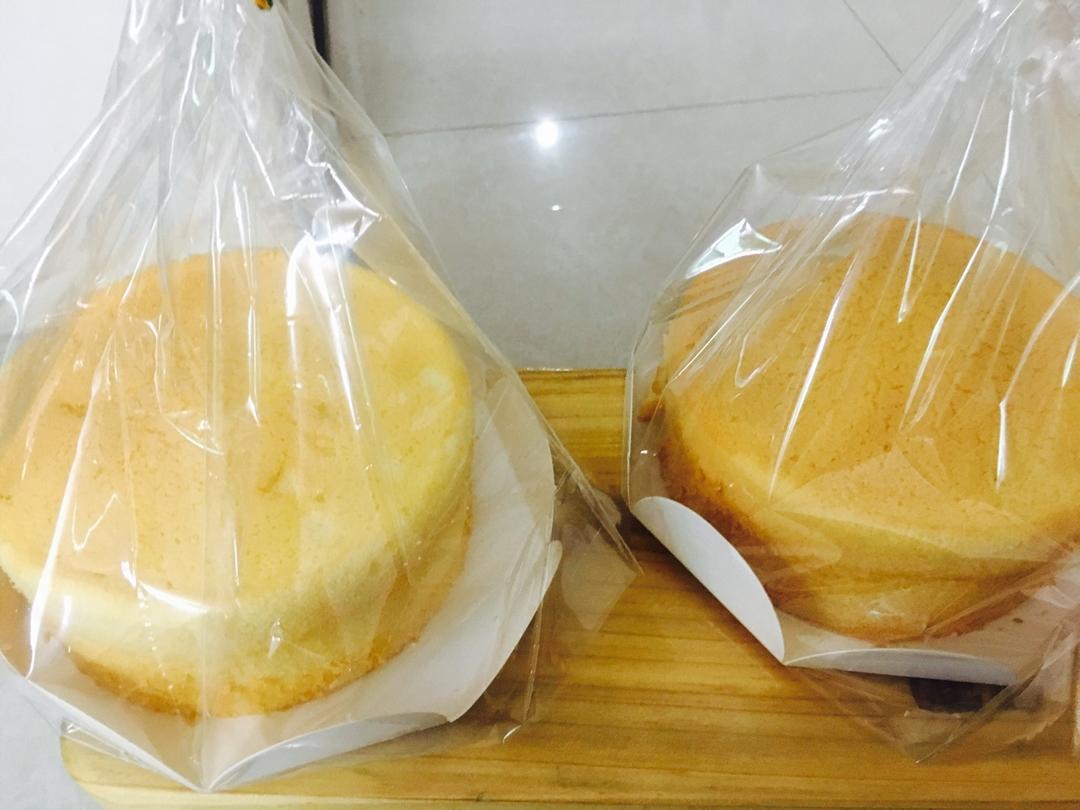 四寸抹面戚风蛋糕胚