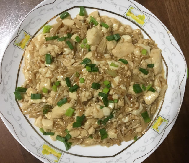 超级下饭菜--金针菇日本豆腐