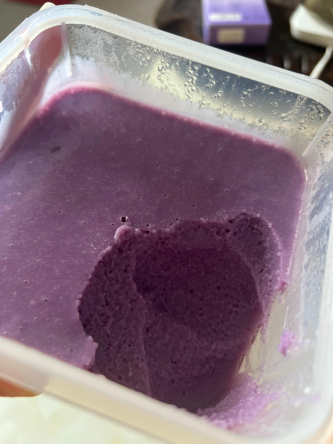 紫薯牛奶布丁