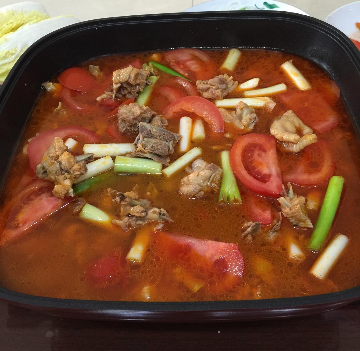 番茄鸡汤锅的做法