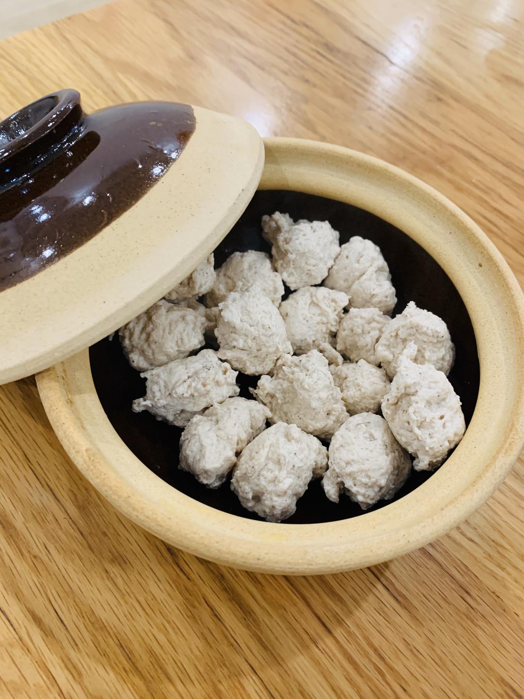 好吃的手打鸡肉丸95的做法 步骤6