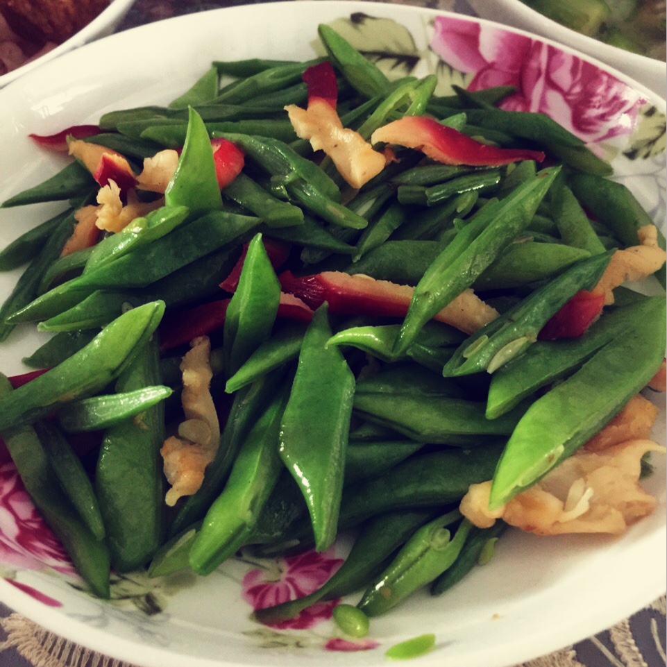 清炒北极贝荷兰豆