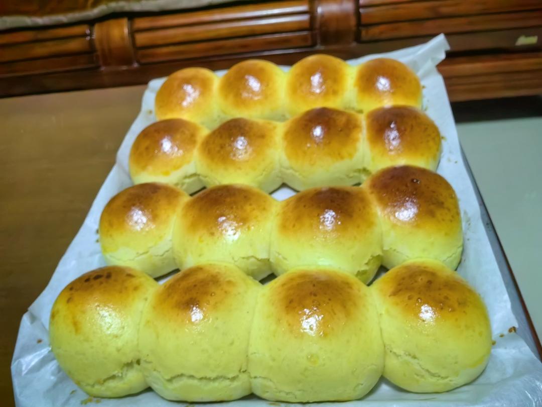 牛奶肉松小餐包（一次发酵）