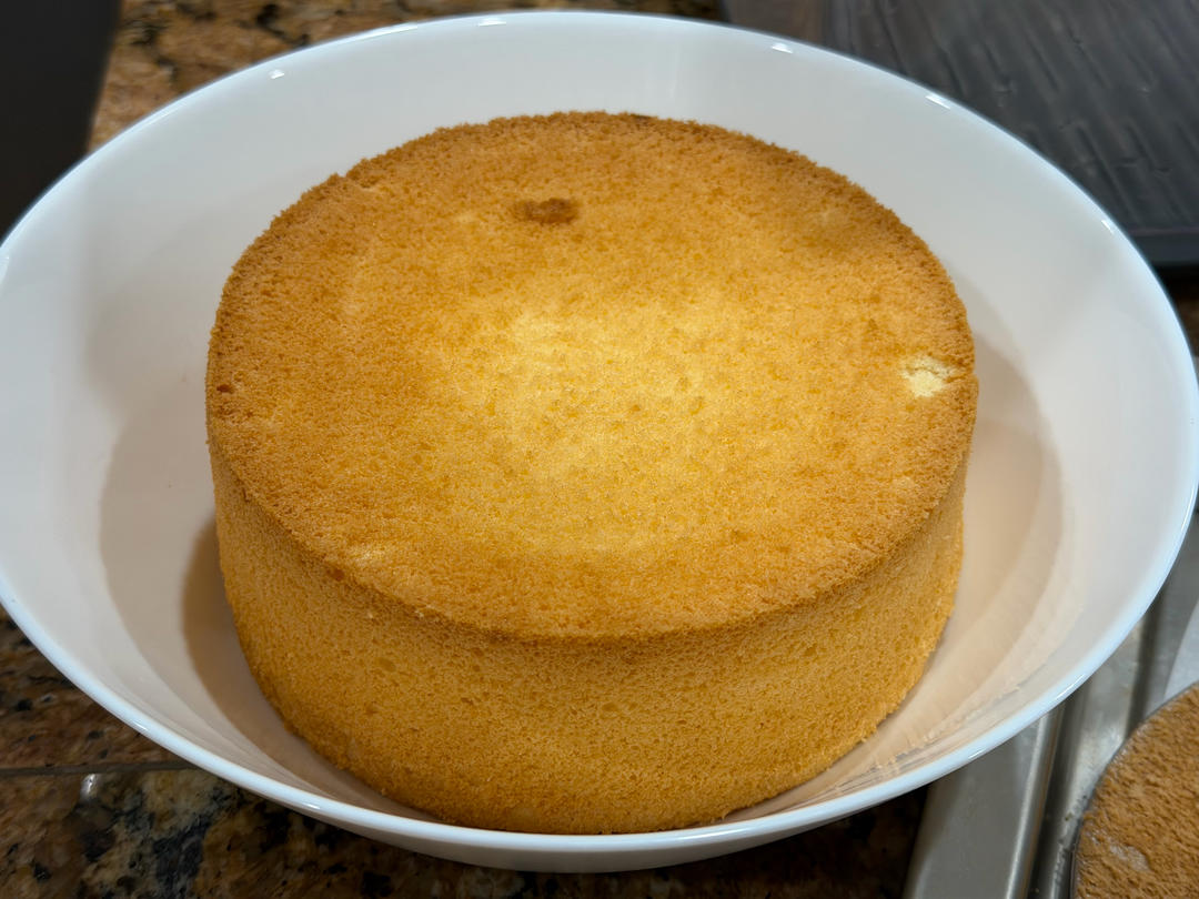 超柔软6寸戚风蛋糕(附8寸配方)零失败 超详细‼️含操作视频