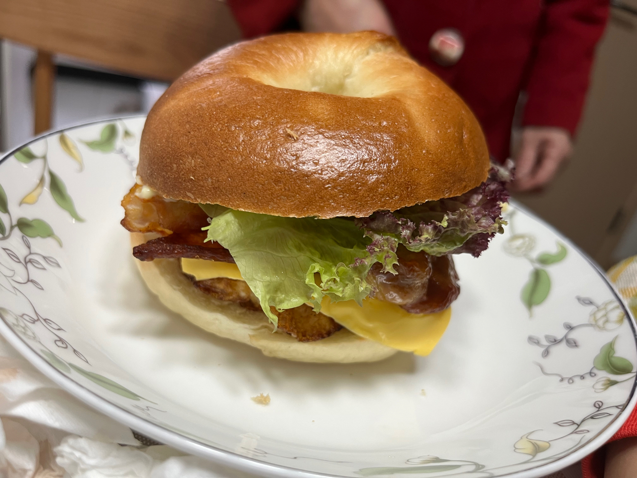 牛肉芝士汉堡——小孩大人都爱吃的营养早餐