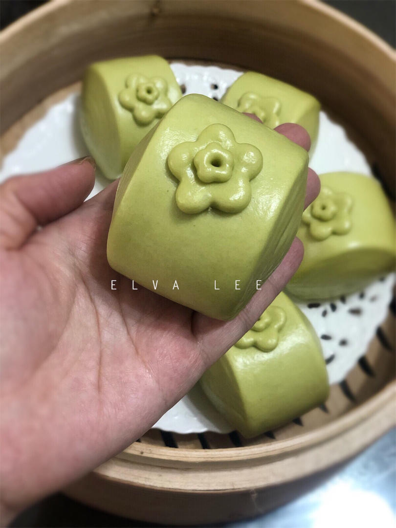 艾草馒头，㊙️春天色彩的馒头！