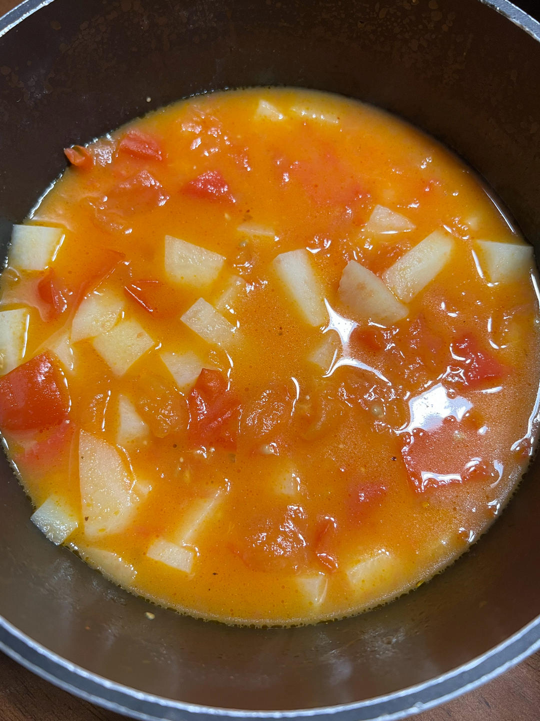 西红柿土豆汤（可口零失败）