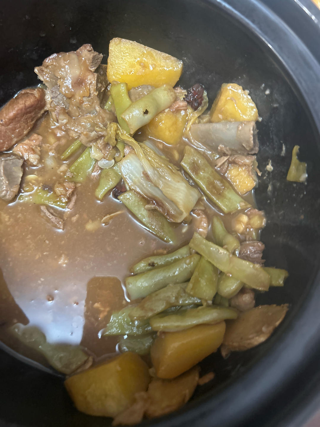 排骨炖芸豆土豆的做法