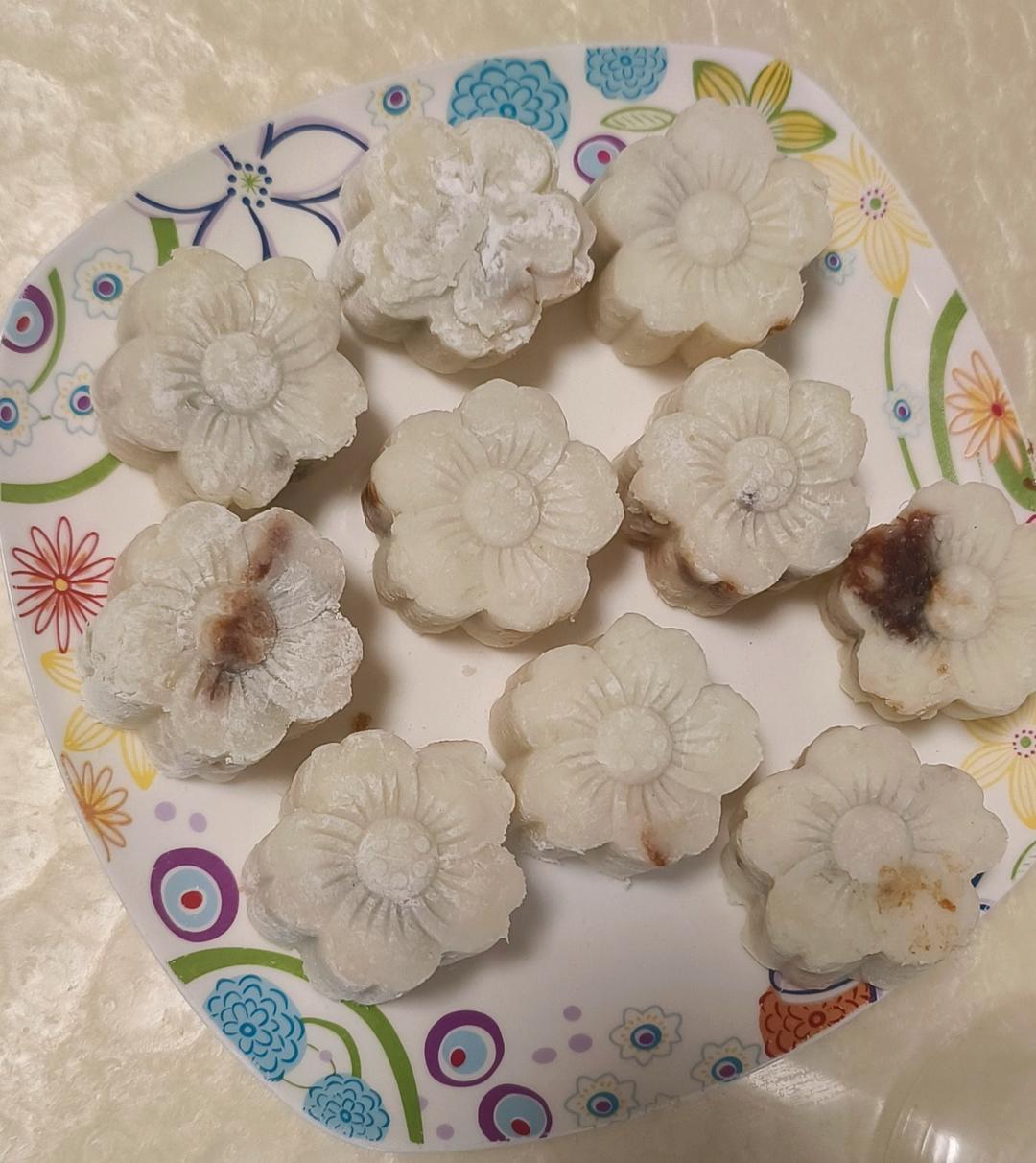 简单营养好吃的山药豆沙糕