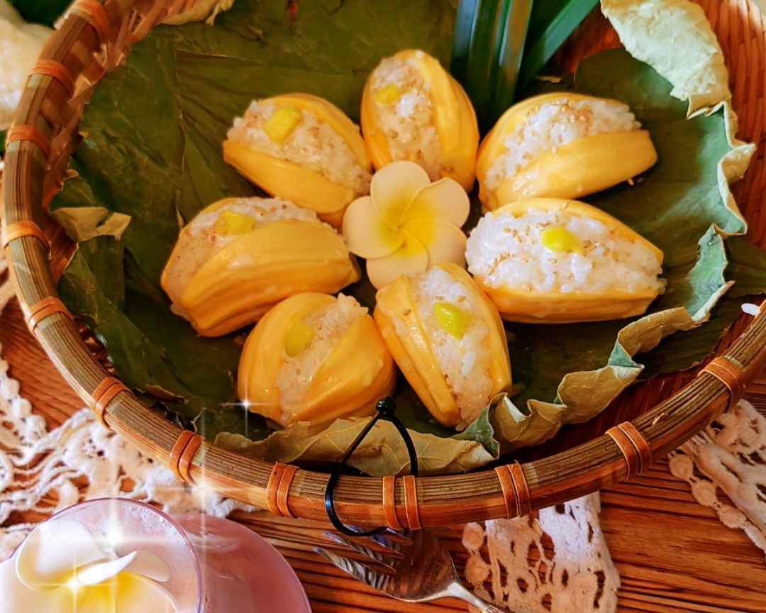 菠萝蜜椰浆糯米饭的做法 步骤3