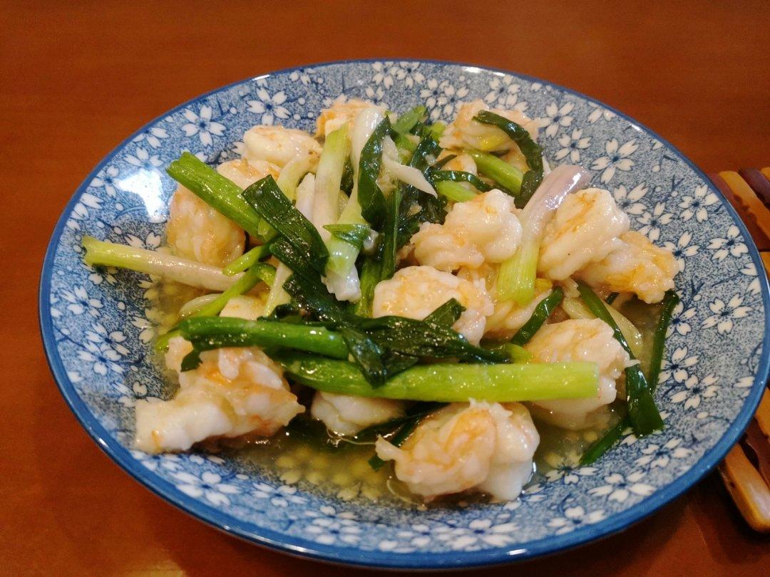 葱爆虾仁