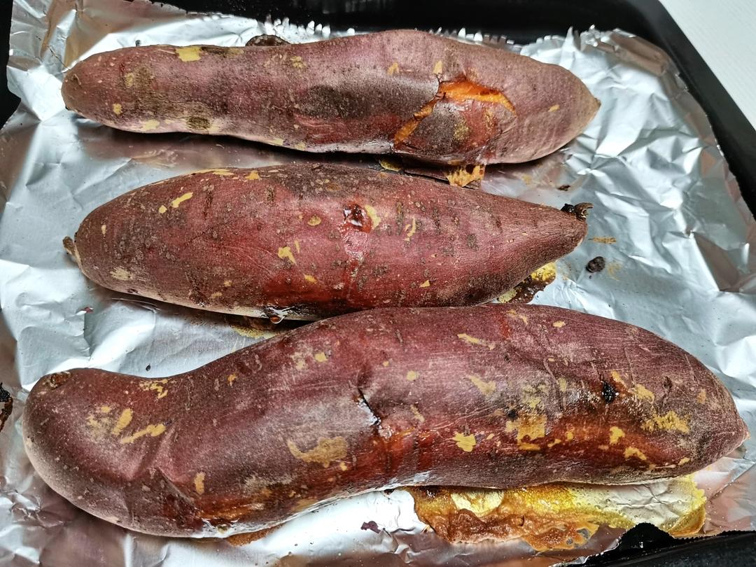 【烤箱版烤红薯】