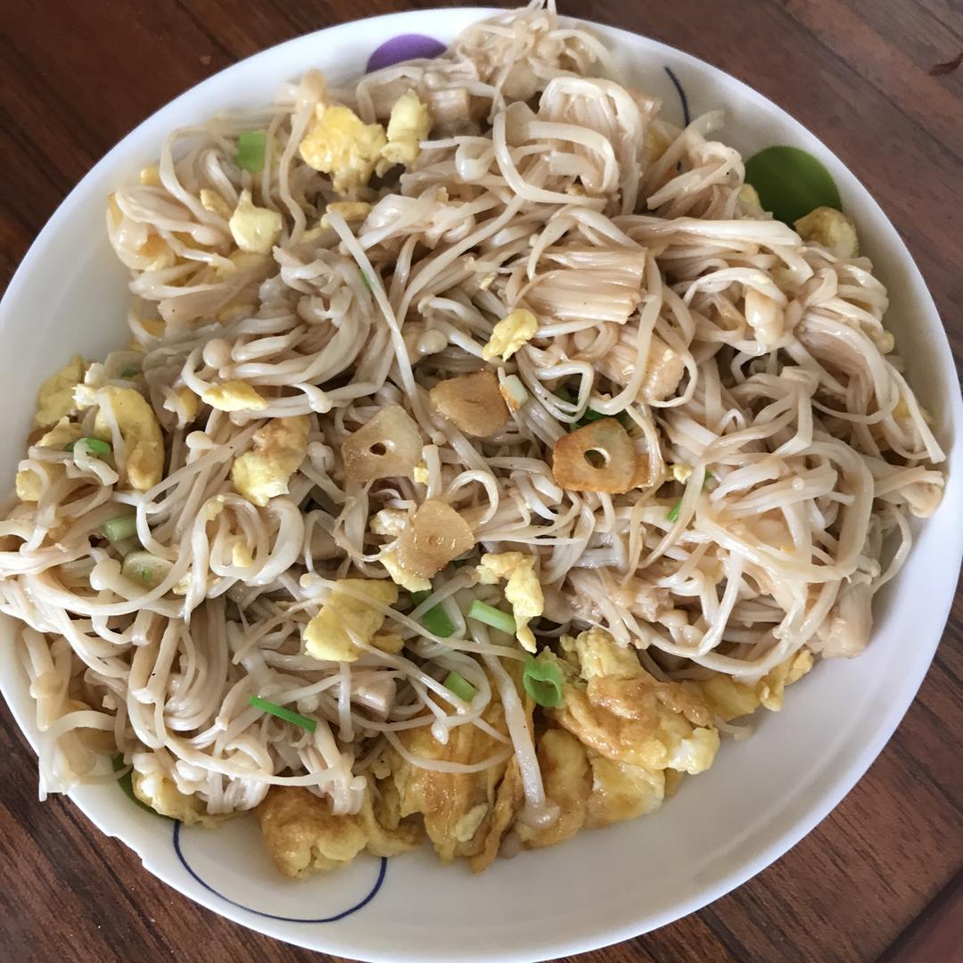 金针菇炒蛋