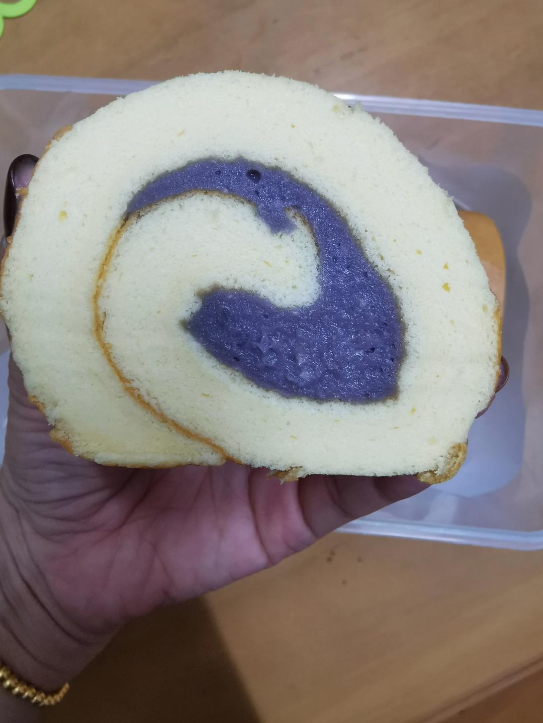 芋泥蛋糕卷（附芋泥做法）