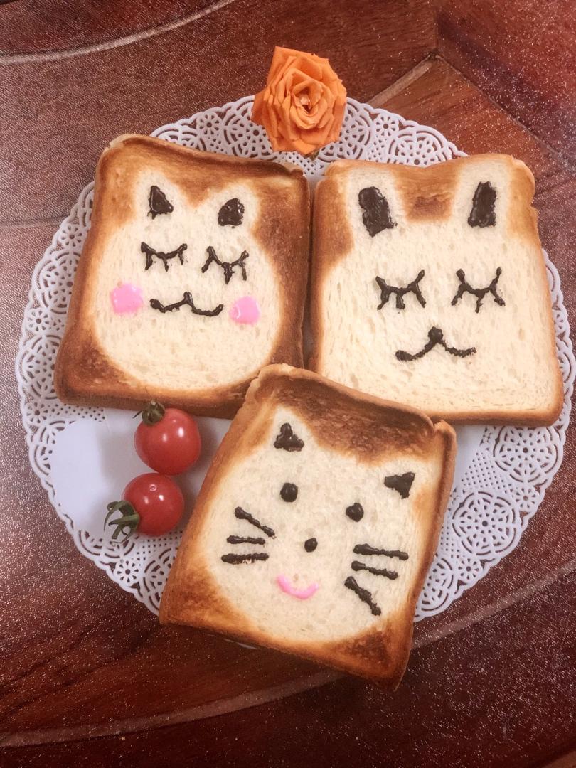 可爱到犯规的手绘烤吐司🍞巨简单❗️孩子最爱❗️