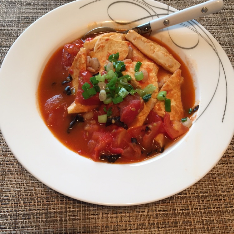 西红柿烧豆腐