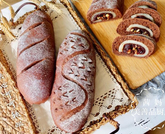 麻薯夹心可可软欧的做法