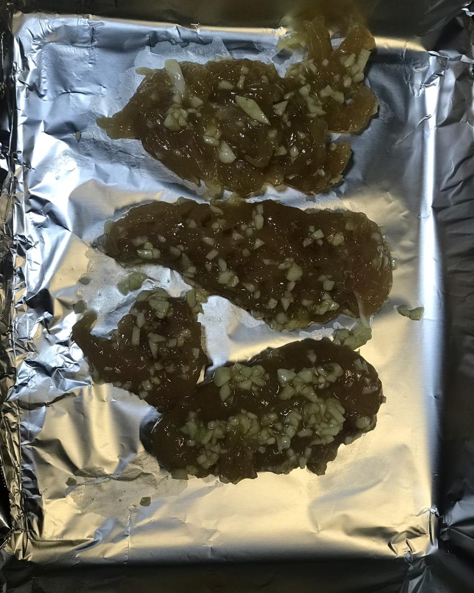 蒜香蜂蜜烤鸡胸