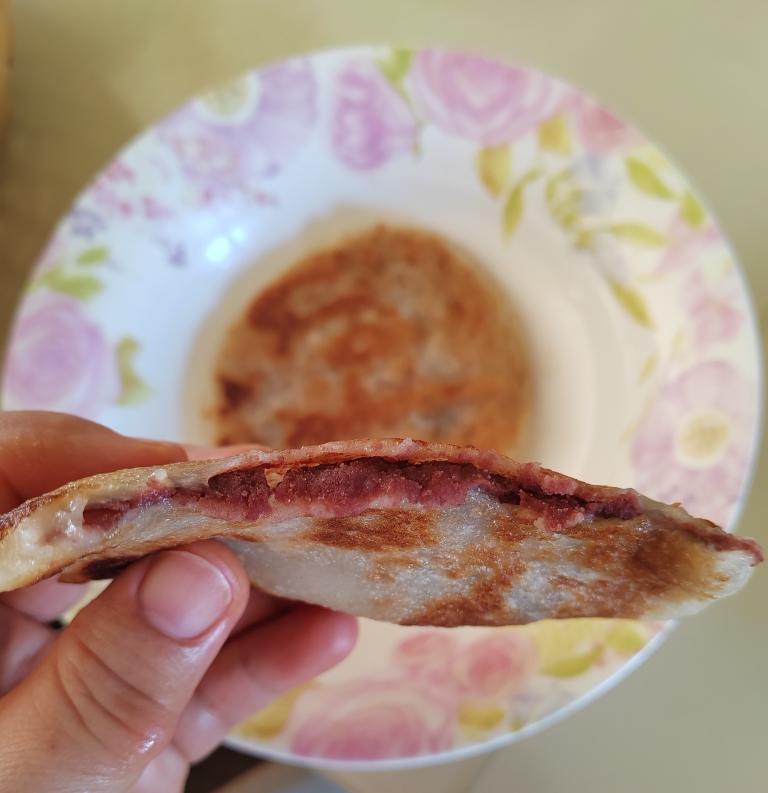 ㊙️东北糯米豆沙粘火勺 烫面法饼超级软 附虎口收拢法整形视频