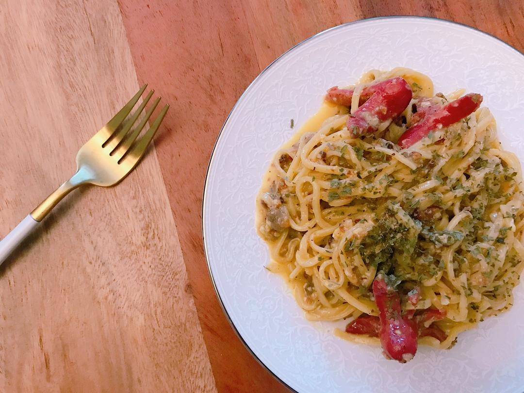 Spaghetti Carbonara 意式咸肉芝士意粉