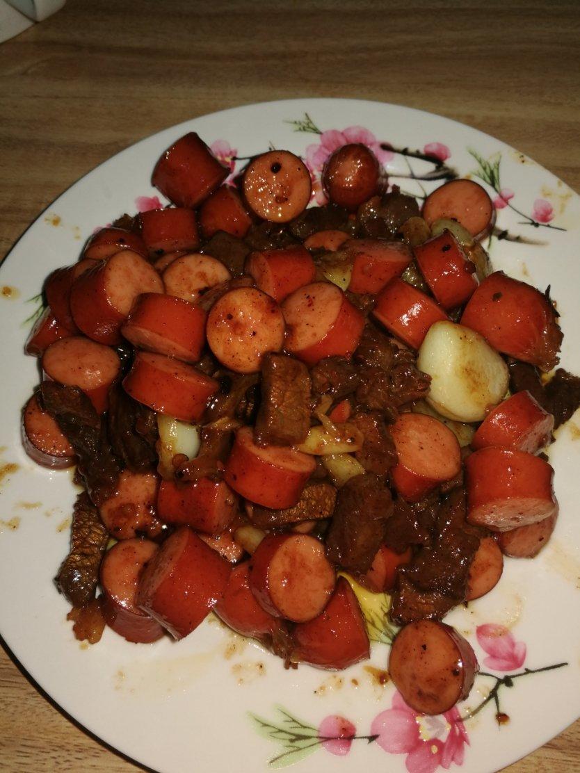 黑蒜子牛肉粒